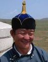 Mongolian Man with ornate hat