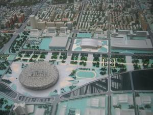 Model of Olympic Village in Beijing