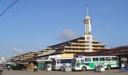 Battambang Central Market & Bus Station