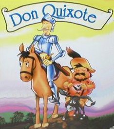 Cartoon of Don Quixote & Pancho