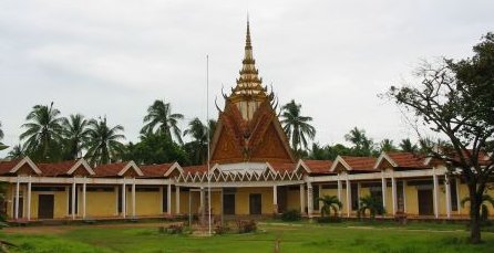 The Pursat Museum and Library where many local marble scultures are displayed