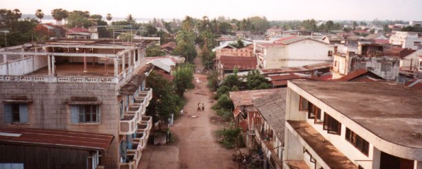 A street in Savannakhet