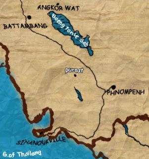 Map of Pursat Province