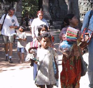 Children Vendors at Angkor Temples