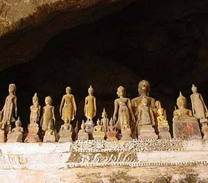 Buddha Army inside cave